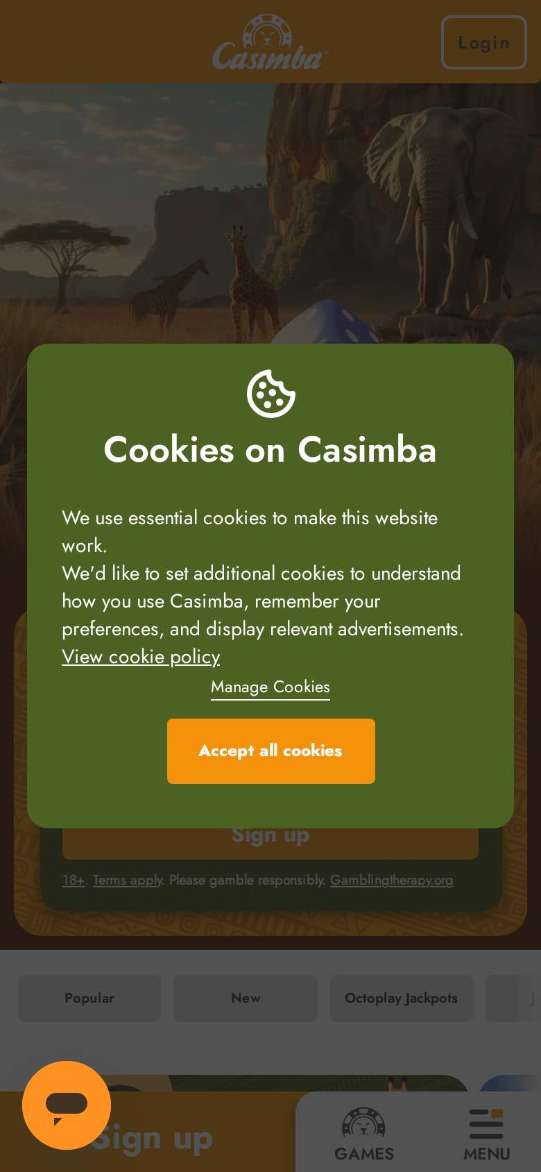 Casimba — homepage