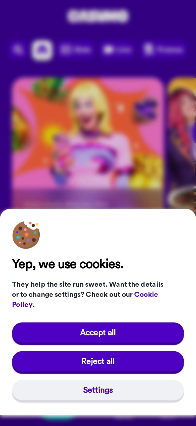 Casumo — homepage