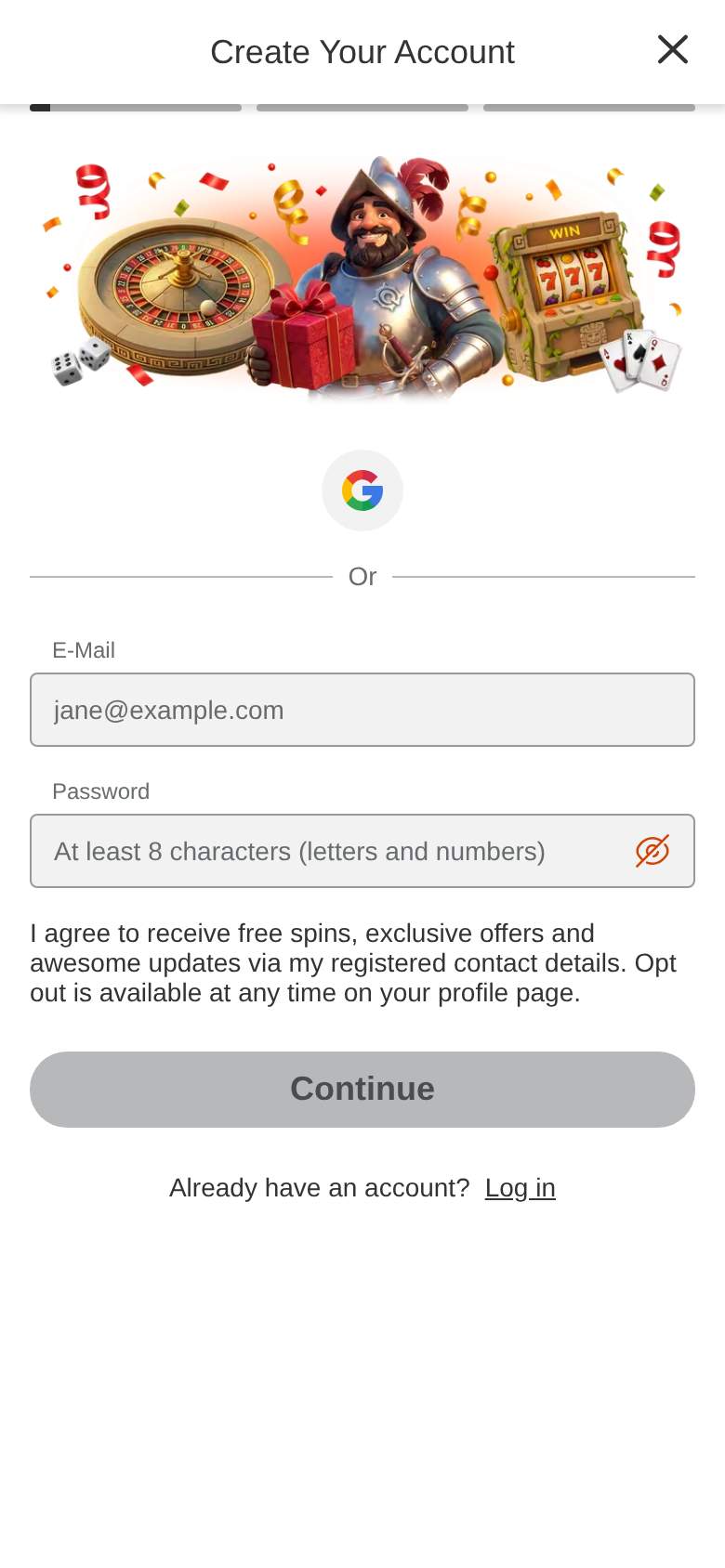 Conquestador — registration