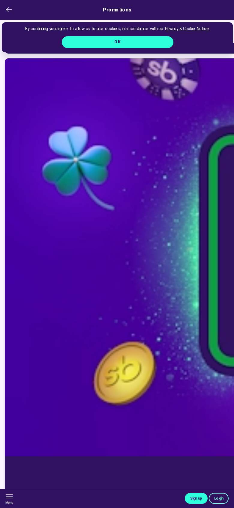 Slotbox — promotions page