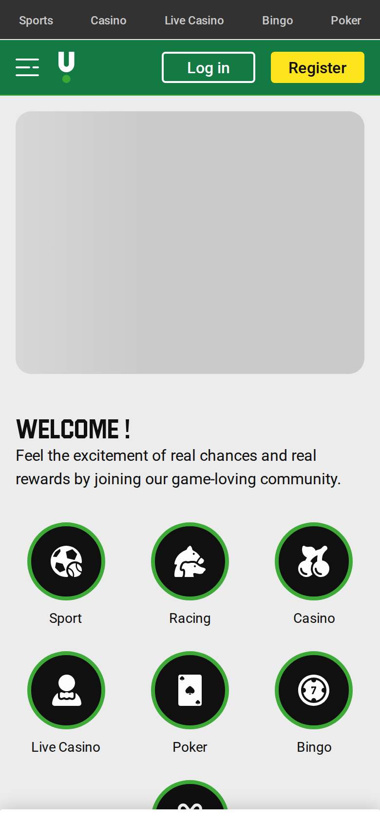 Unibet — homepage