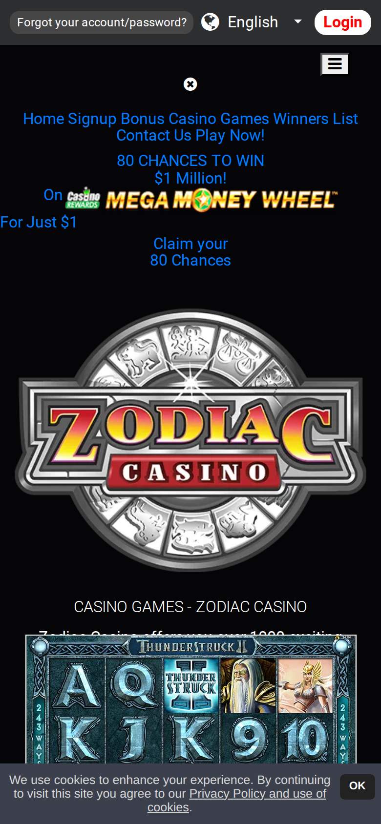 Zodiac — game lobby