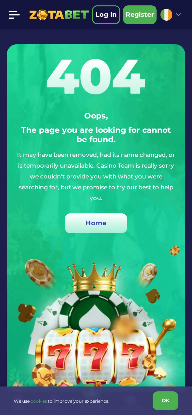 Zotabet — game lobby